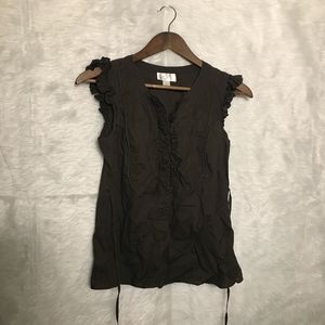 Ann Taylor Loft Chocolate Blouse Size 4